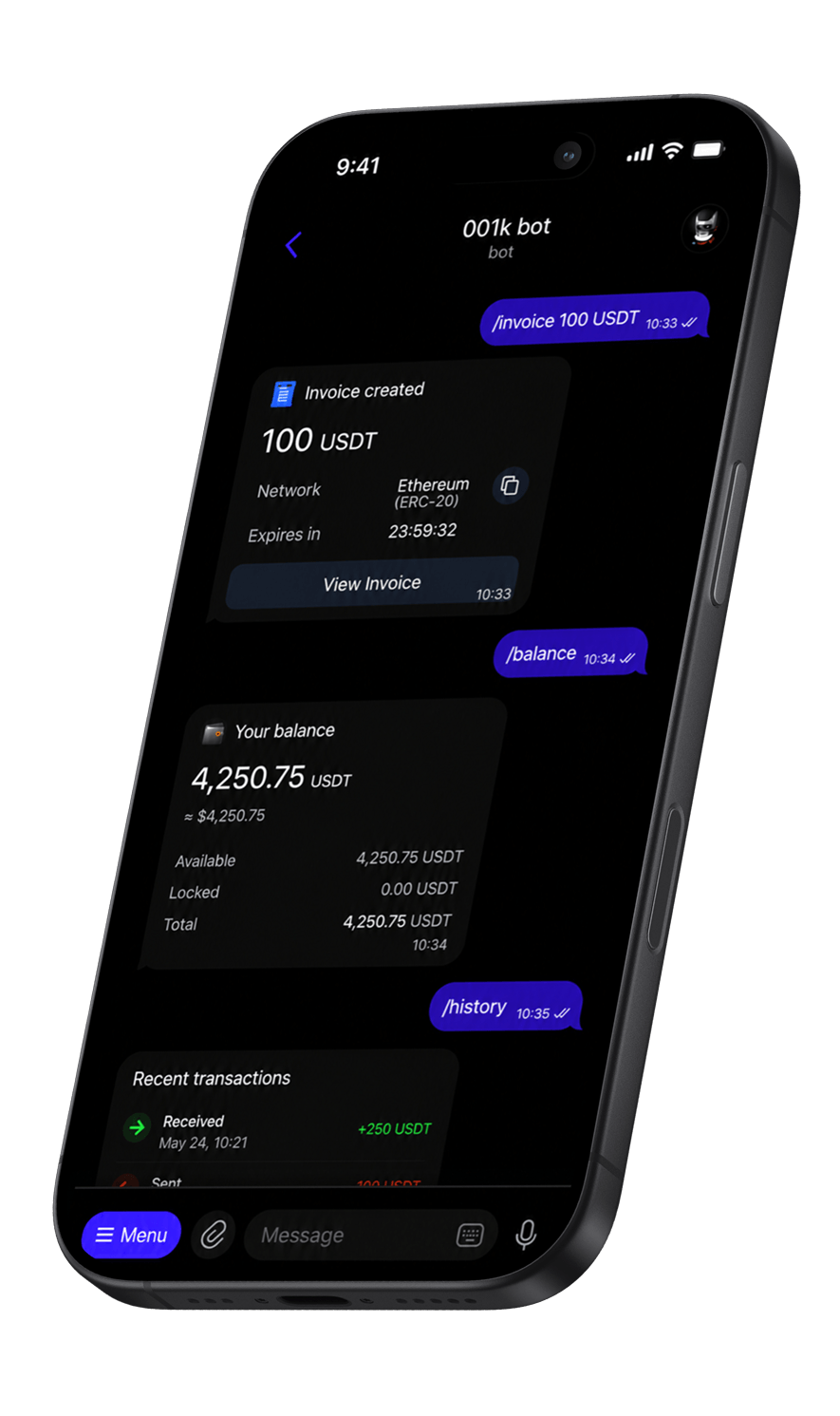 001K Telegram Bot